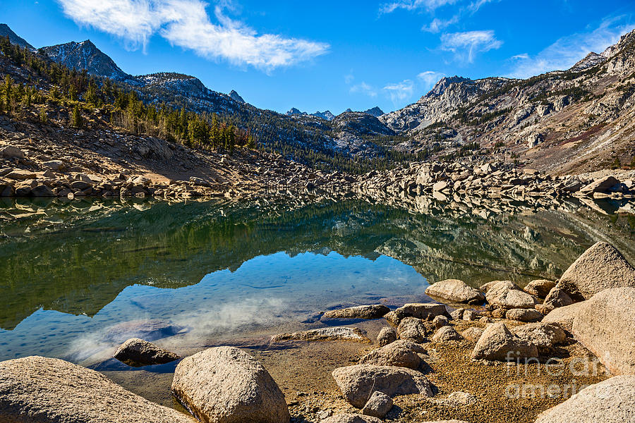 Lake Sabrina In Bishop Creek Canyon. Photograph by Jamie Pham