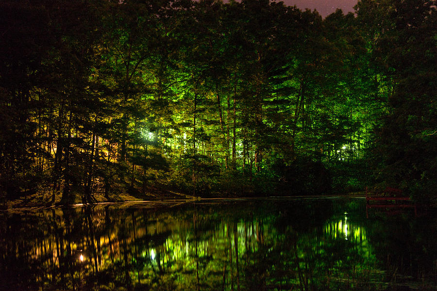 Lake Scene at Night Photograph by John Carroll - Fine Art America