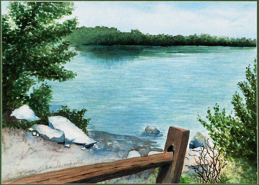 Lake Seminole Painting by Ginny Schmidt