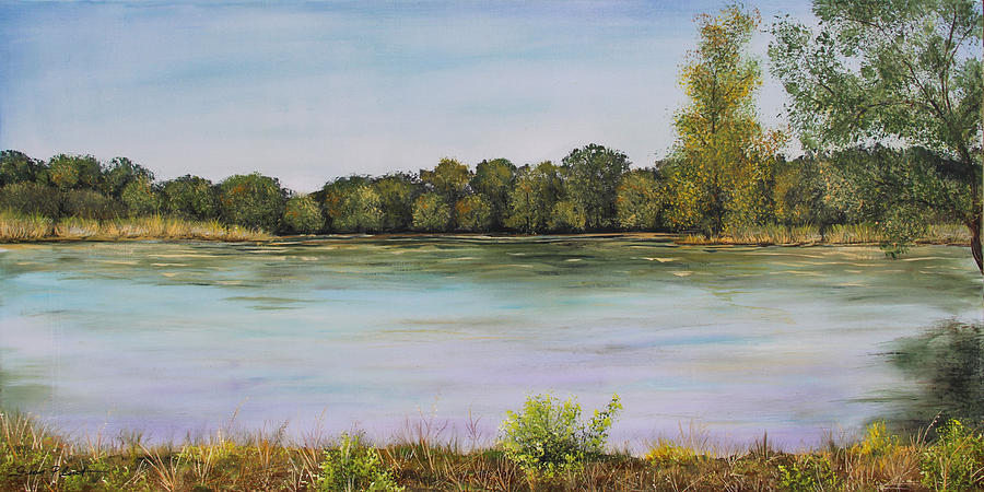 Lake Side Serenity Painting by Jean Plout