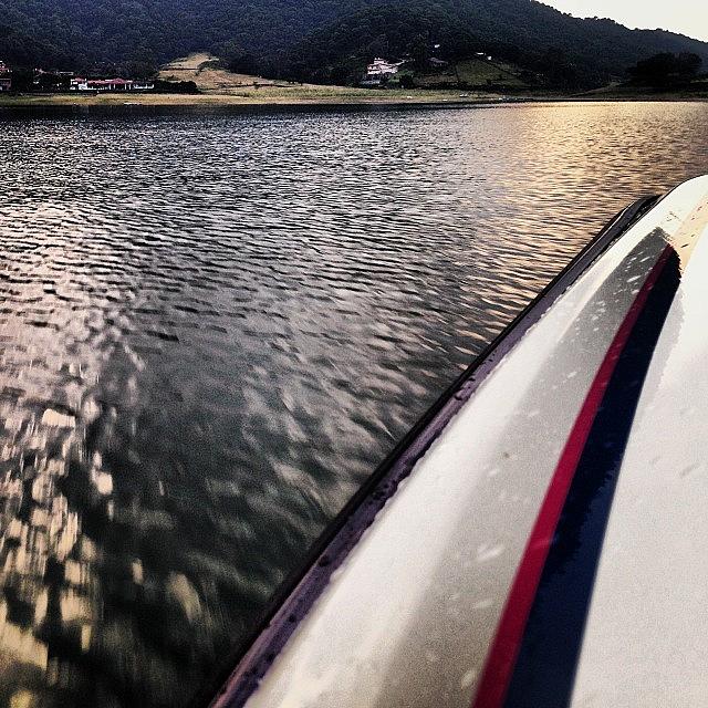 Boat Photograph - #lake #speed #boat #valle #walkingmexico by Juan Carlos Bernal