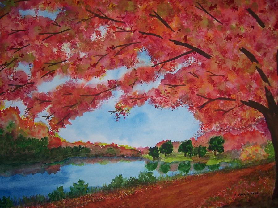Lake Storey Painting by B Kathleen Fannin