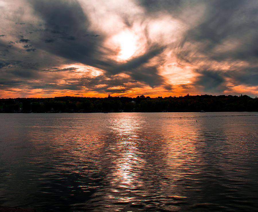 Lake Sunset Photograph by John Baumgartner