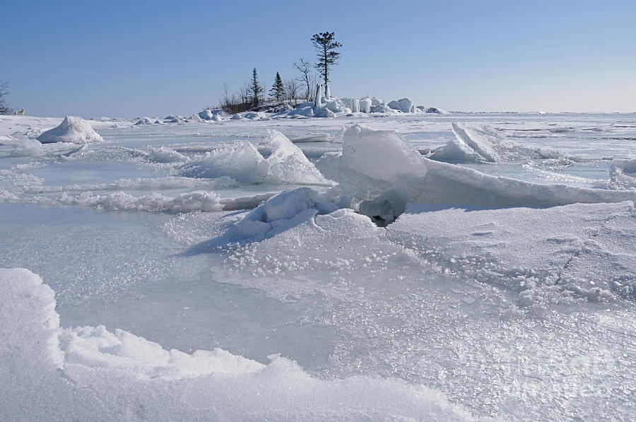Lake Superior at Minus Zero Photograph by Sandra Updyke