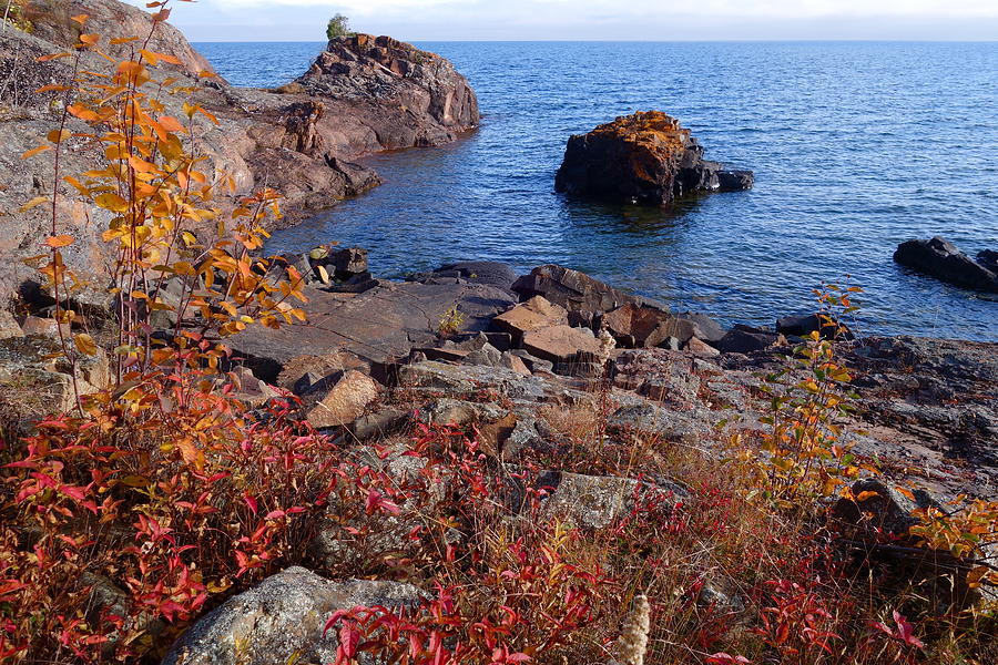 Lake Superior Autumn Photograph by Sandra Updyke