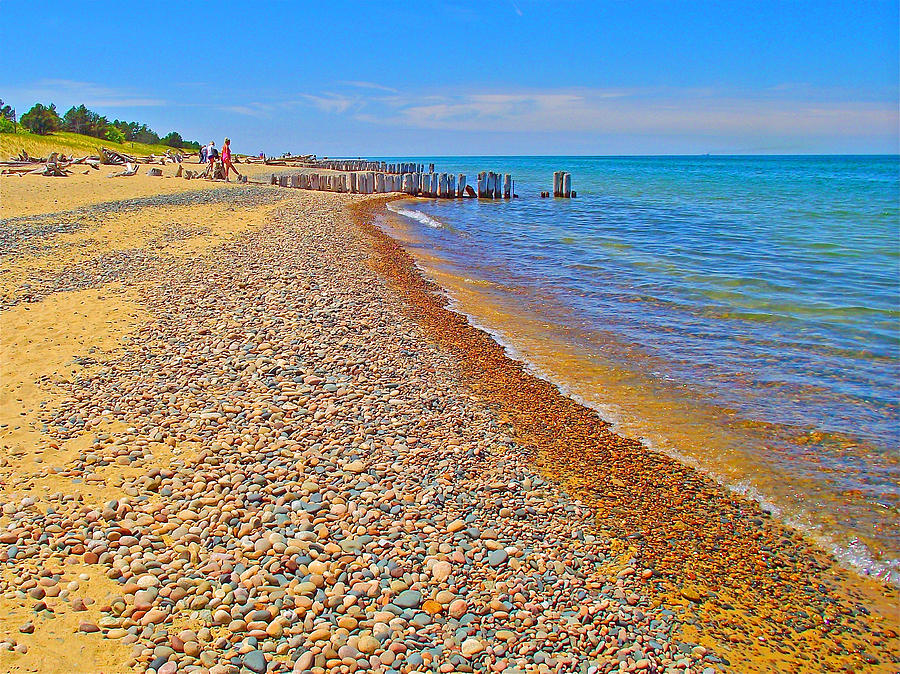 Lake Superior Beach at Whitefish Point-Michigan Photograph by Ruth Hager