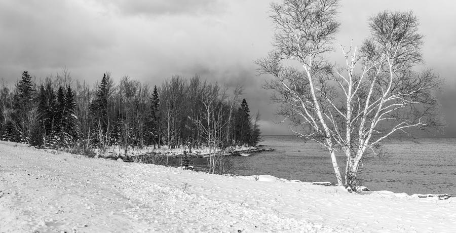 Lake Superior Black and White Photograph by John McGraw