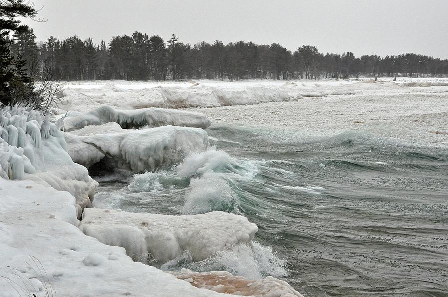 Lake Superior Blizzard Photograph by Kathryn Lund Johnson