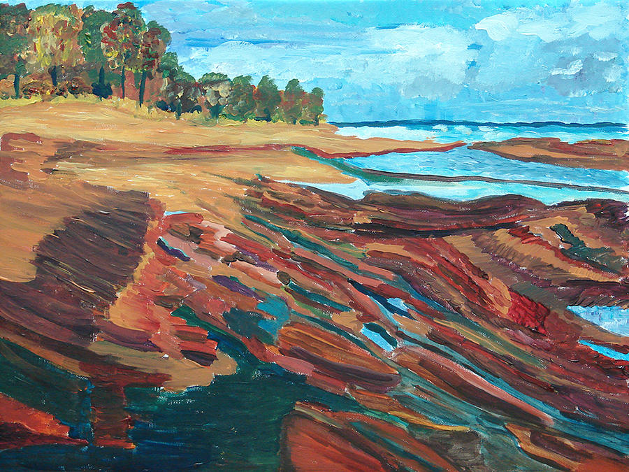 Nature Painting - Lake Superior by Frankie Picasso