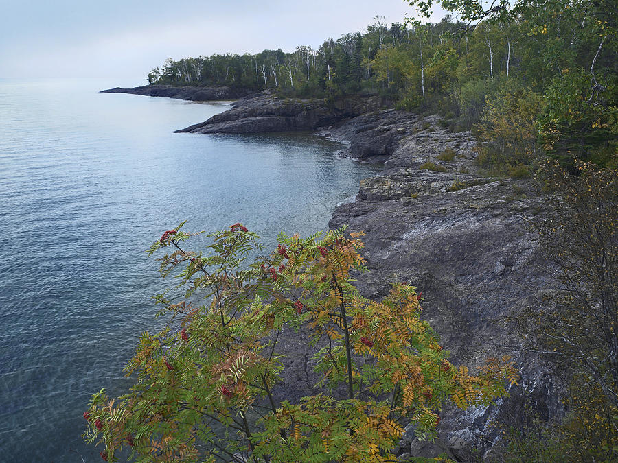 Lake Superior Gooseberry Falls State Photograph by Tim Fitzharris