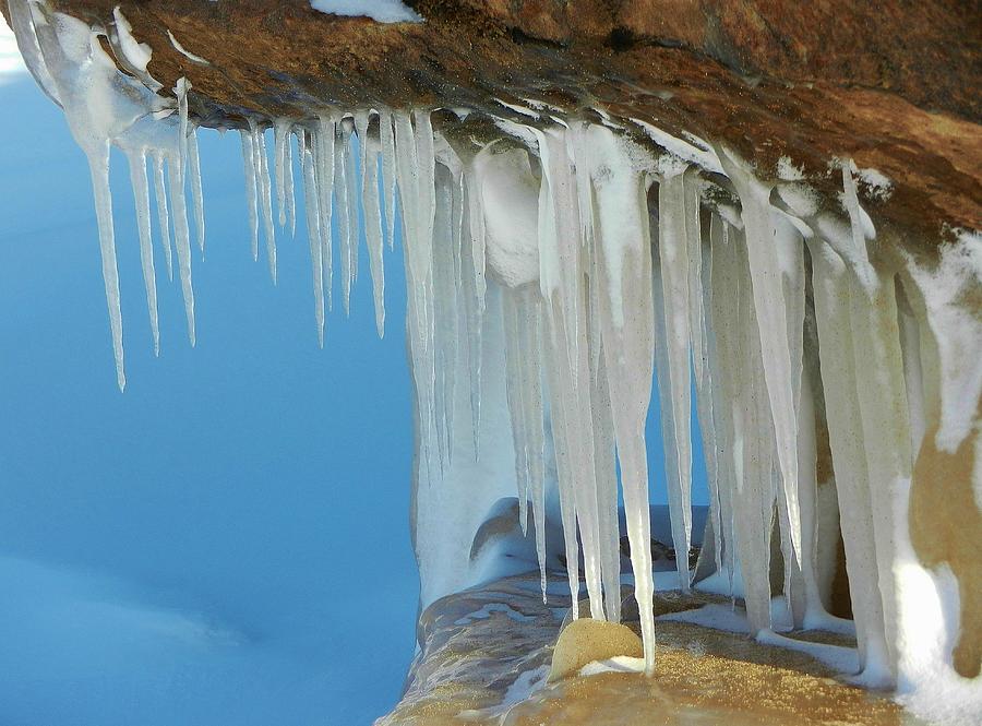 Lake Superior Icicles Photograph by Kathryn Lund Johnson