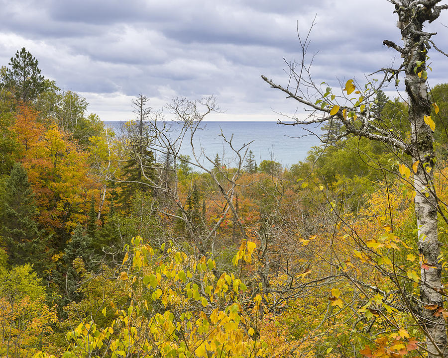 Lake Superior in Fall Colors Photograph by Jack R Perry