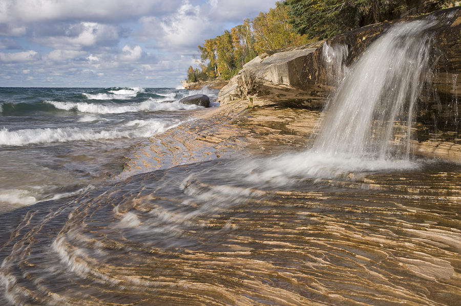 Lake Superior In Picture Rocks Np Photograph by Bill Coster