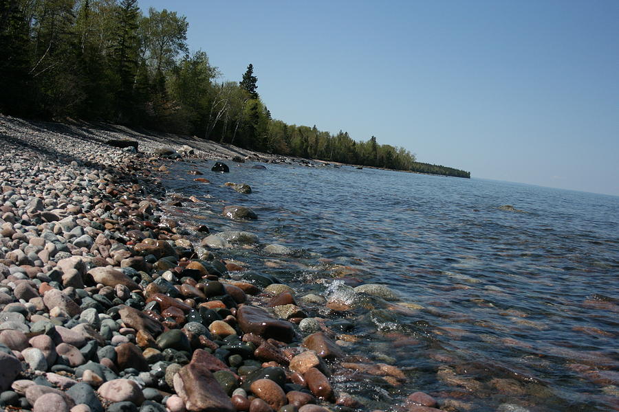Lake Superior Shoreline Photograph by Paula Brown