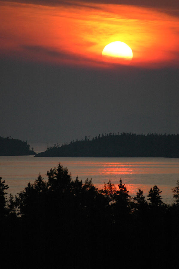 Lake Superior Sunset 2. Pukaskwa National Park Photograph by Rob Huntley