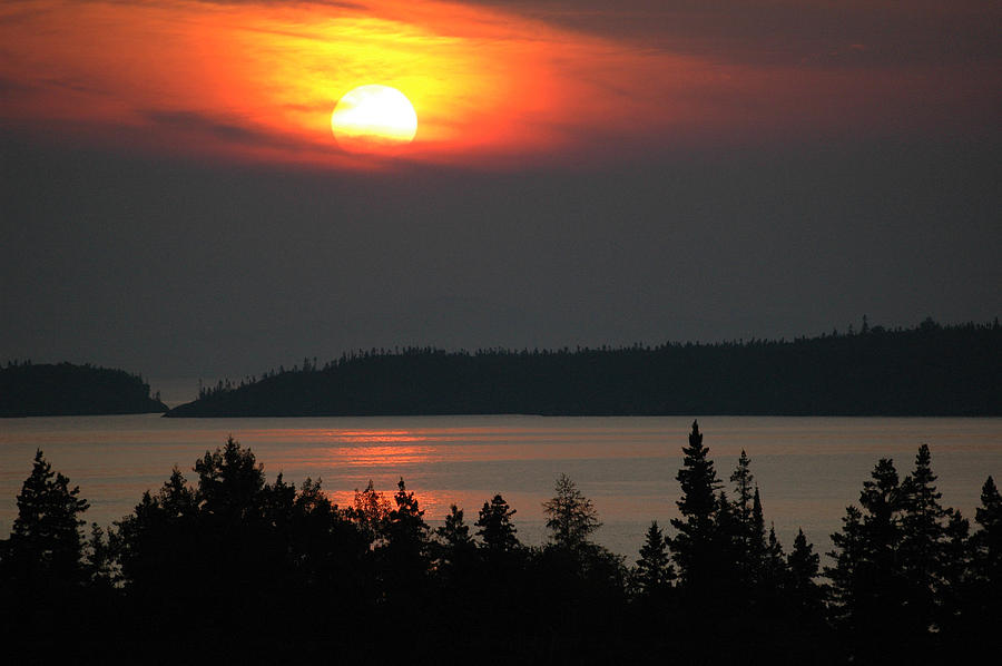 Lake Superior Sunset Photograph by Rob Huntley