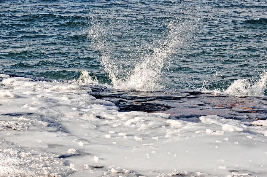 Lake Superior Winter Spray Photograph by Kathryn Lund Johnson