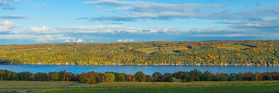 Lake Surrounded By Hills, Keuka Lake Photograph by Panoramic Images