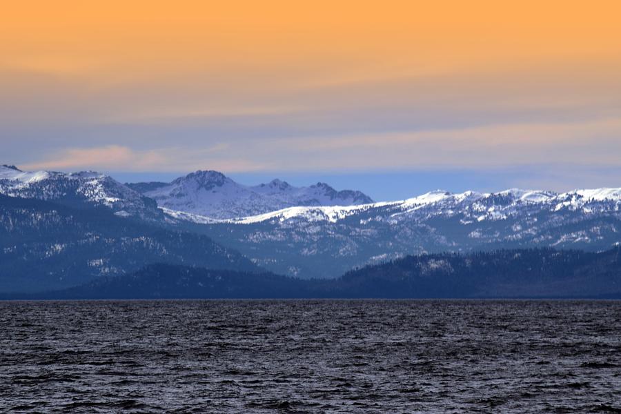 Lake Tahoe and the Sierra Nevada Mountains Photograph by Frank Wilson