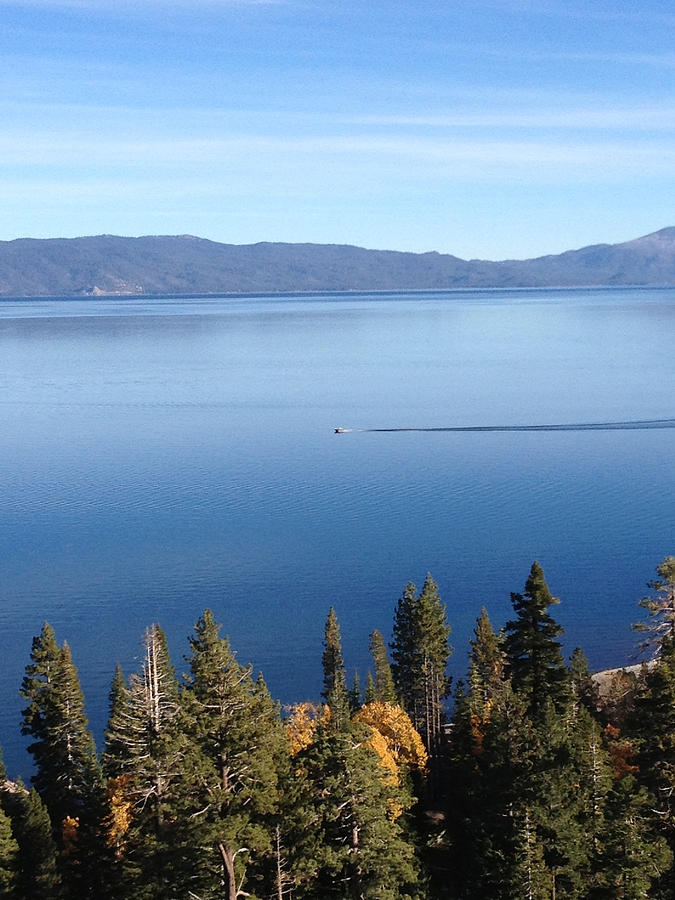 Lake Tahoe Boat Photograph by Heather Lavoie - Fine Art America