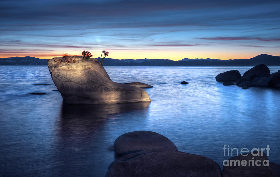 Lake Tahoe Bonsai Rock Photograph by Dianne Phelps