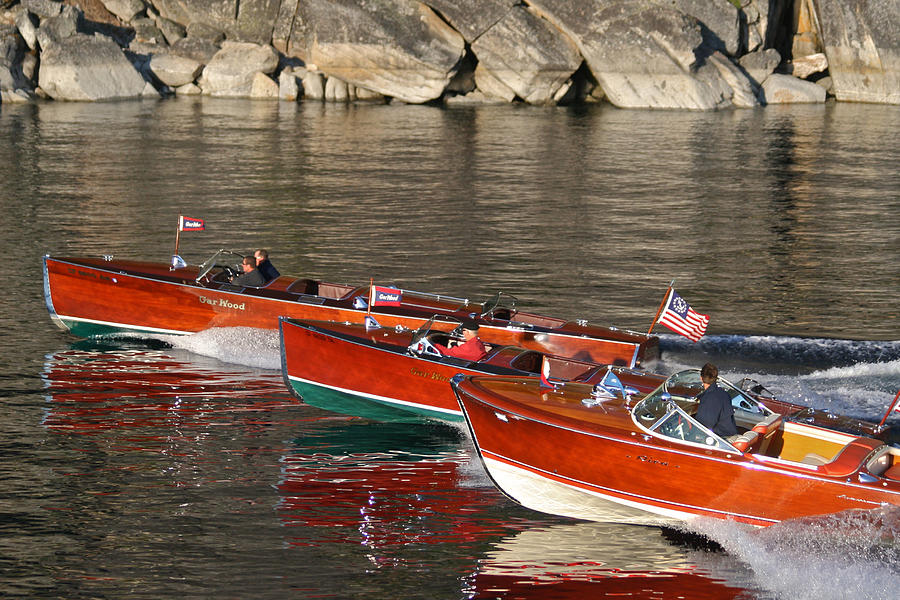 Lake Tahoe Classic Boats -  Use discount code SGVVMT at check out Photograph by Steven Lapkin