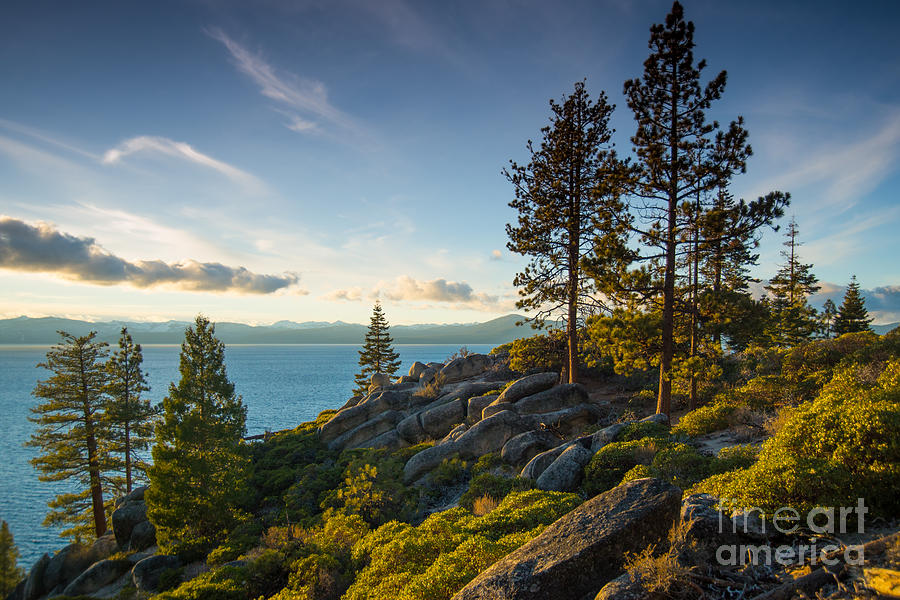 Lake Tahoe From Chimney Beach Trail Photograph