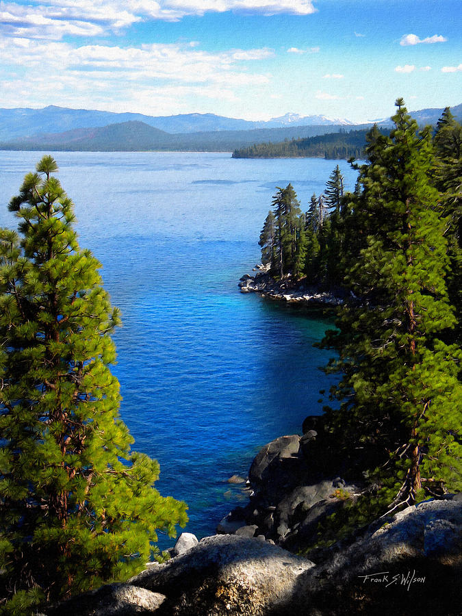 Lake Tahoe From The Rubicon Trail Photograph by Frank Wilson