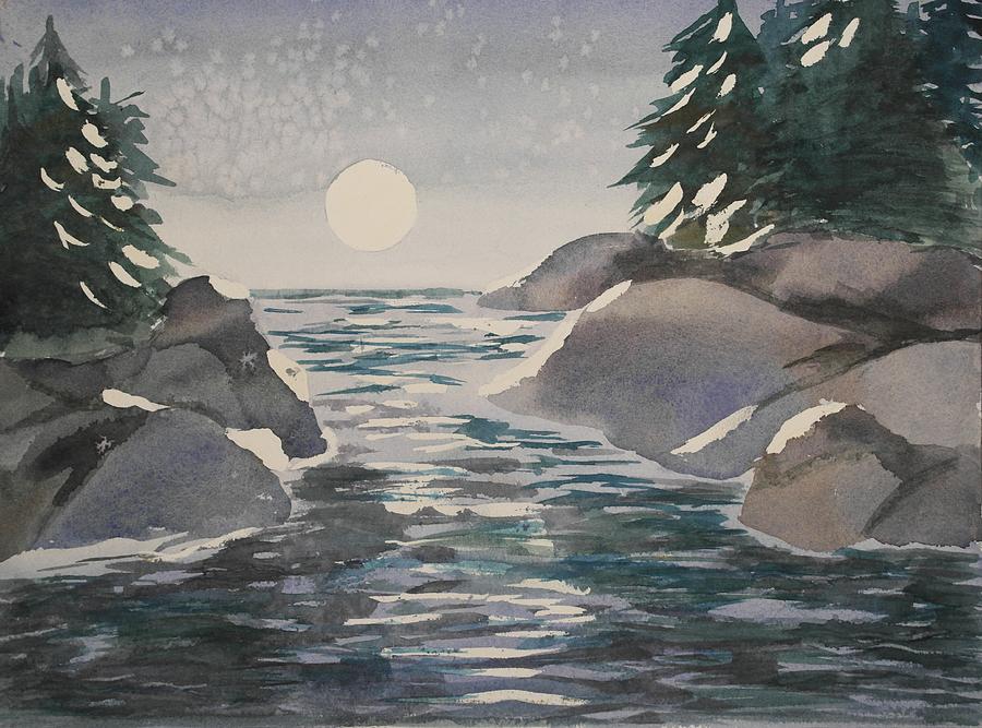 Landscape Painting - Lake Tahoe  by Gayle  Jimison