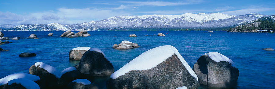 Nature Photograph - Lake Tahoe In Winter, California by Panoramic Images