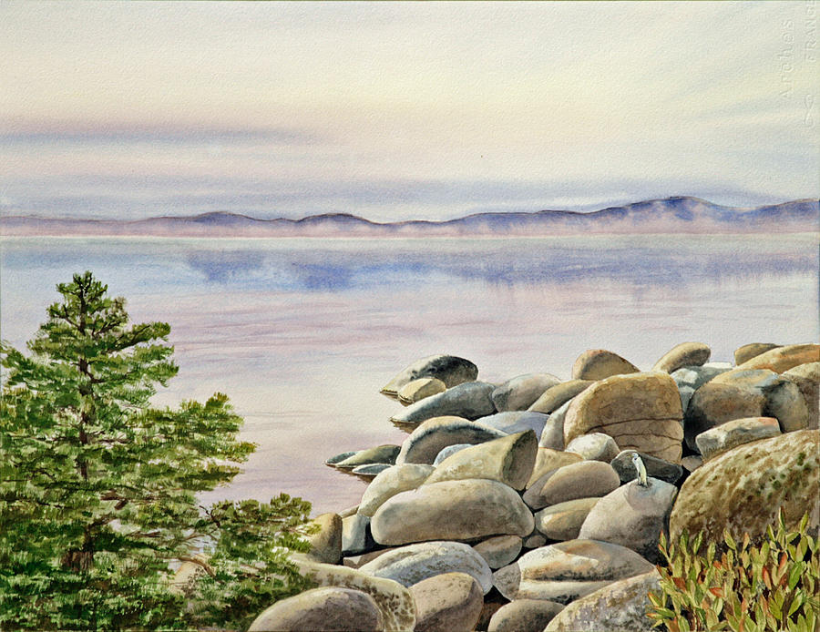 Lake Tahoe Painting by Irina Sztukowski