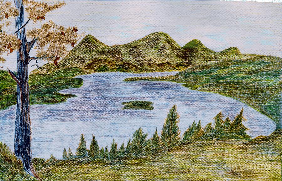 Lake Tahoe Painting by Myrtle Joy