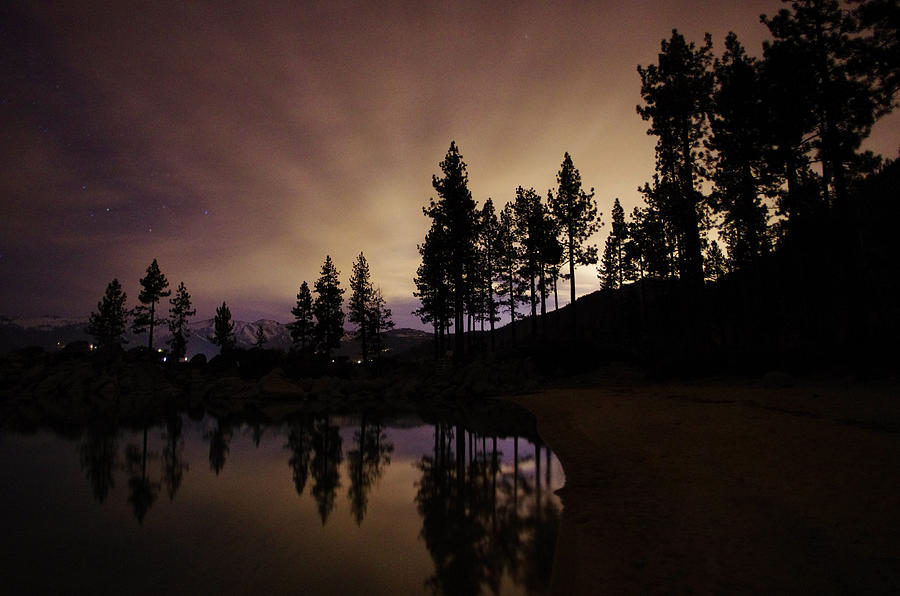 Lake Tahoe Sand Harbor Silhouette Photograph by Scott McGuire