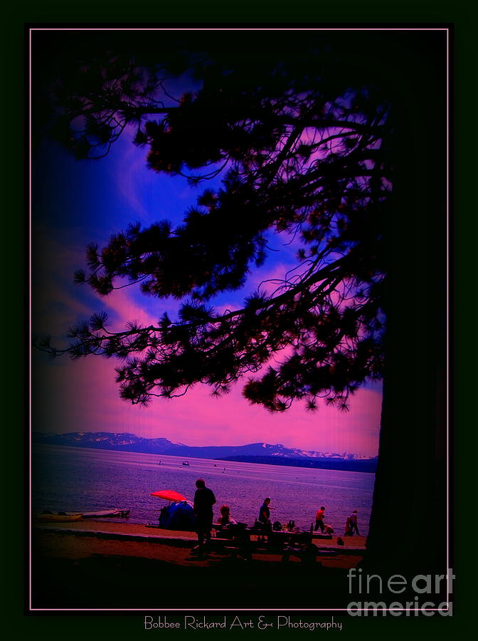 Sunset Photograph - Lake Tahoe Silhouette by Bobbee Rickard