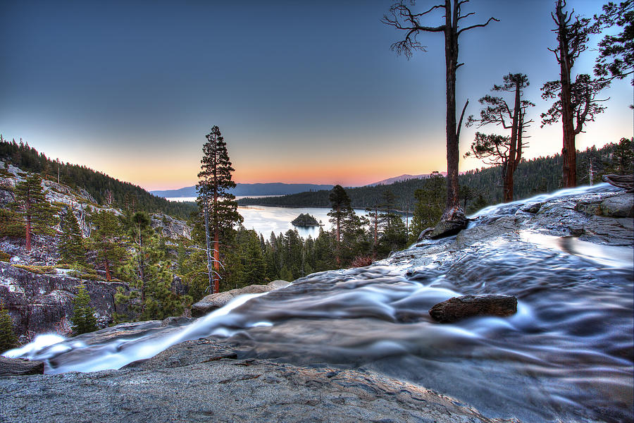 Sunset Photograph - Lake Tahoe Sunset at Eagle Falls by Shawn Everhart