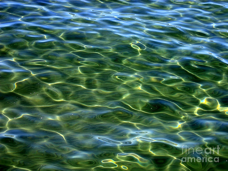 Abstract Photograph - Lake Tahoe Swirls Abstract by Carol Groenen