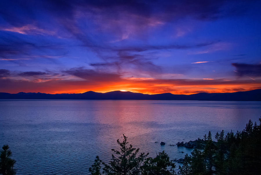 Lake Tahoe Twilight Photograph by Marc Crumpler - Fine Art America