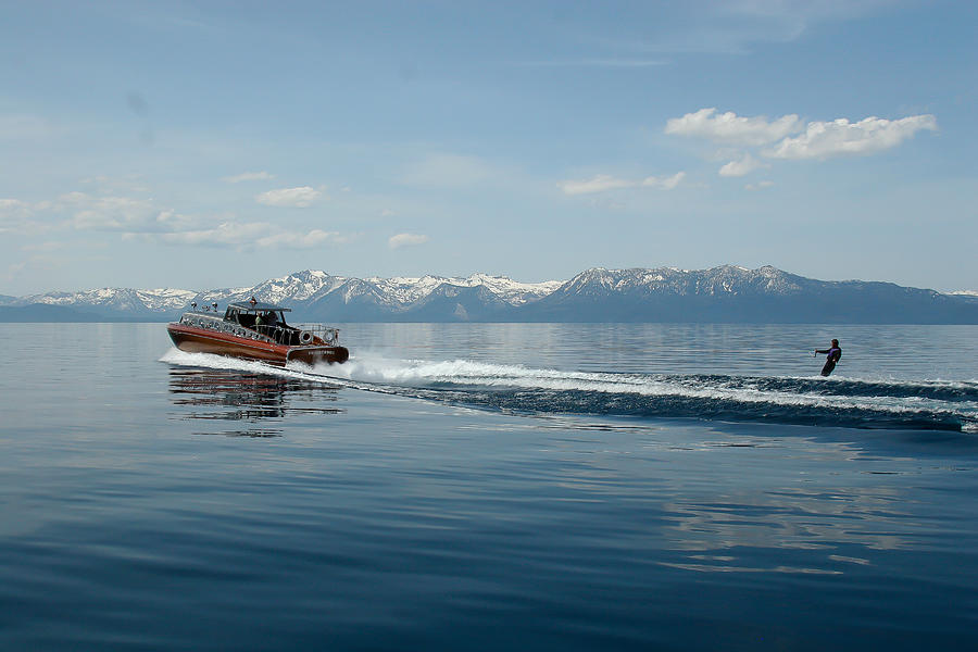 Lake Tahoe Waterskiing Photograph by Steven Lapkin