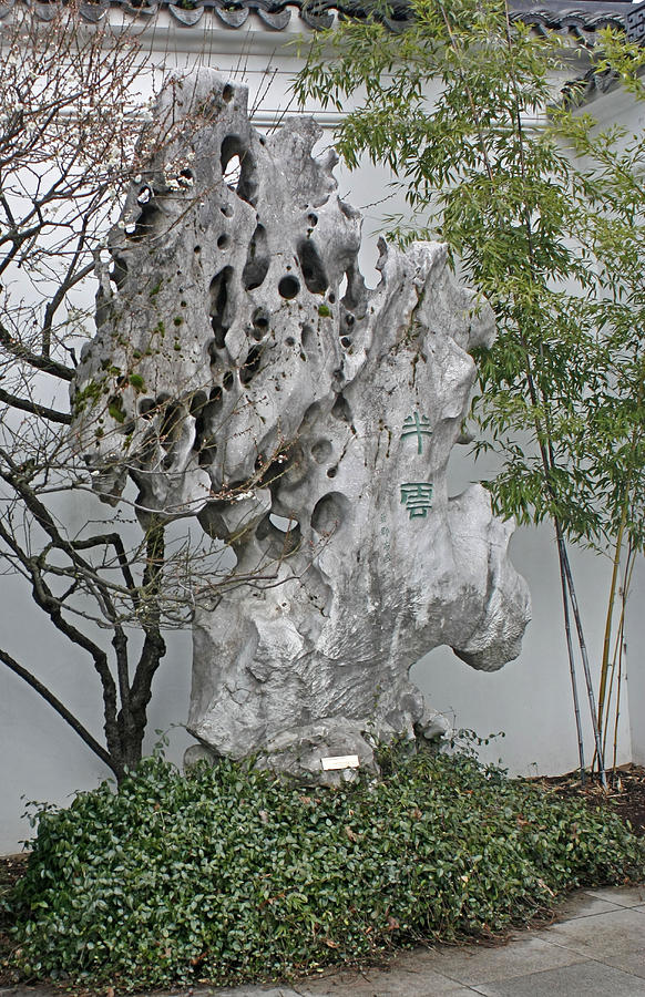 Lake Tai Rocks Lan Su Chinese Garden Photograph