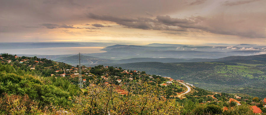 Lake Tiberius from Galilee mountains Photograph by Boryak