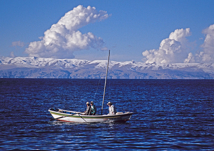 Lake Titicaca boat Photograph by Dennis Cox