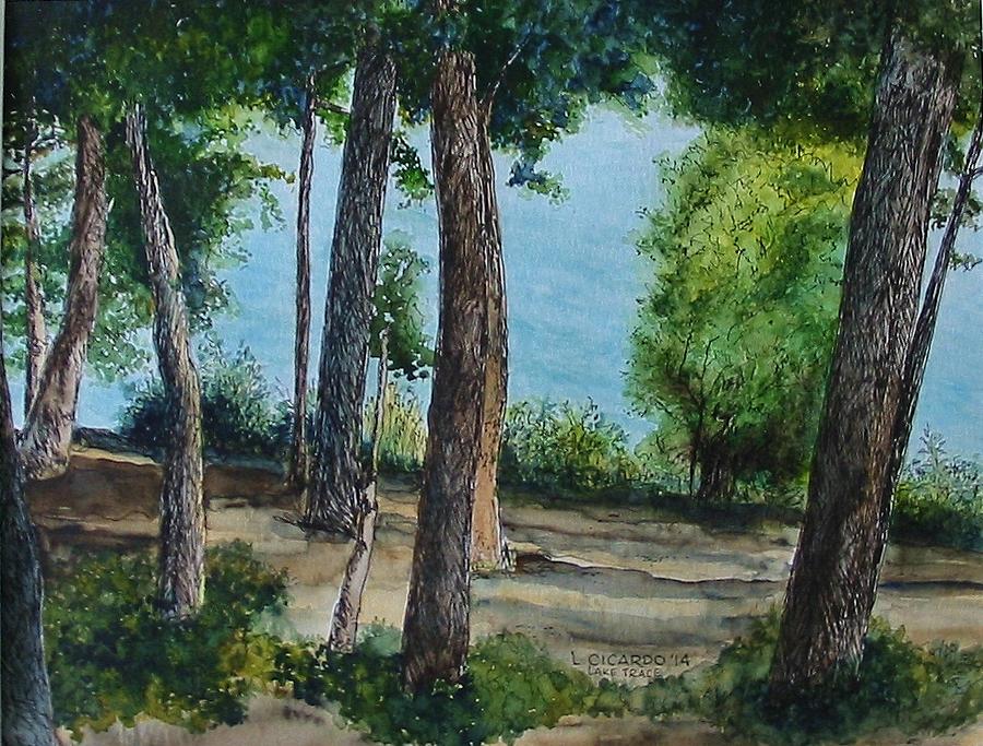 Tree Painting - Lake Trace by Lou Cicardo