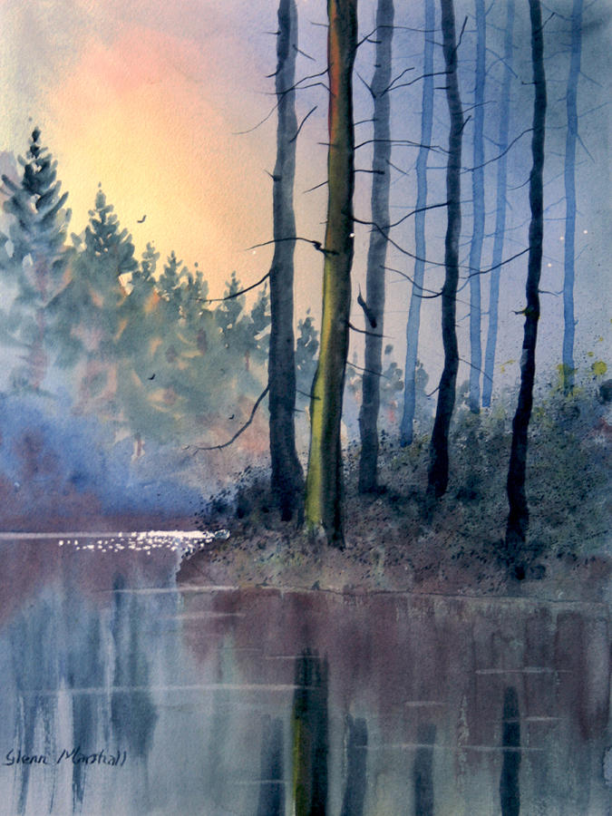 Lake Tranquility Painting by Glenn Marshall