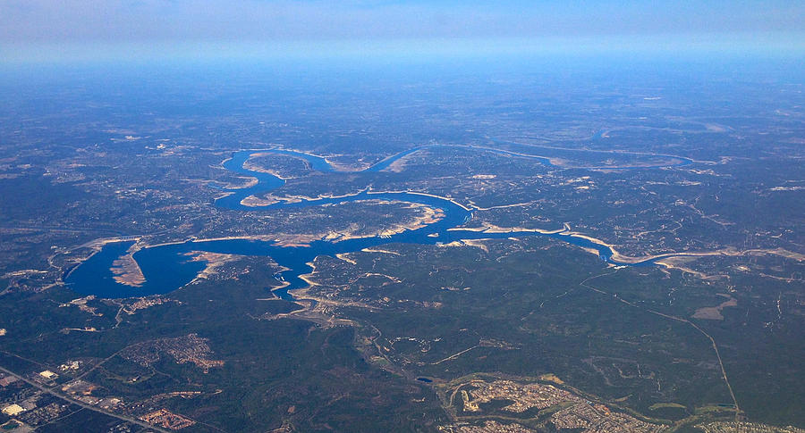 Lake Travis Aerial View Photograph by Life Makes Art