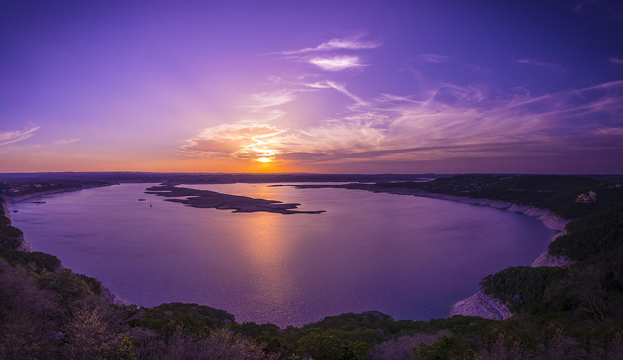 Austin Photograph - Lake Travis Sunset by David Morefield