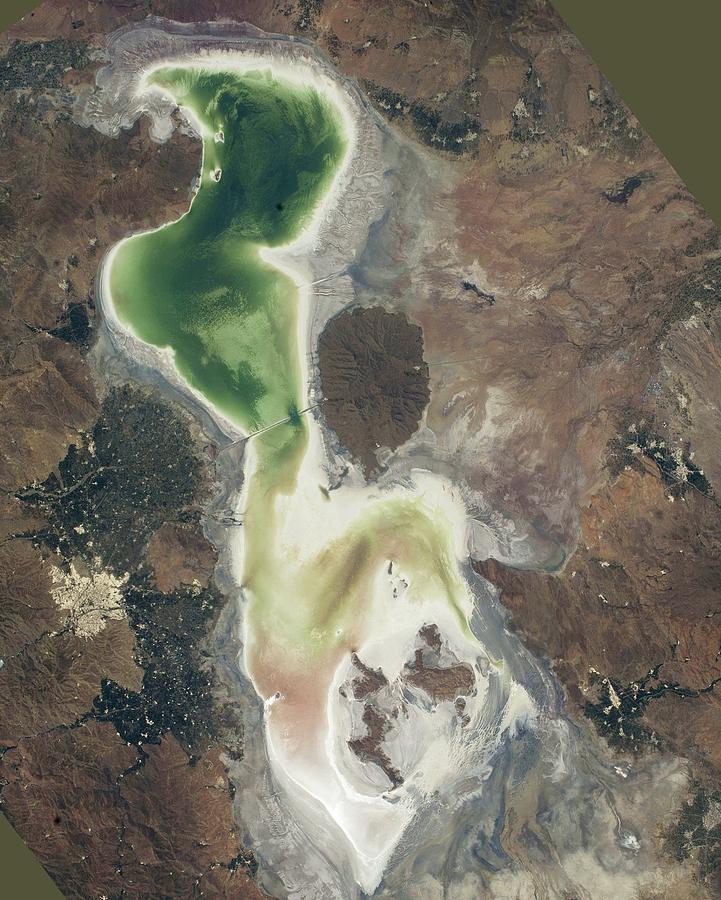 Lake Urmia Photograph by Nasa/johnson Space Center