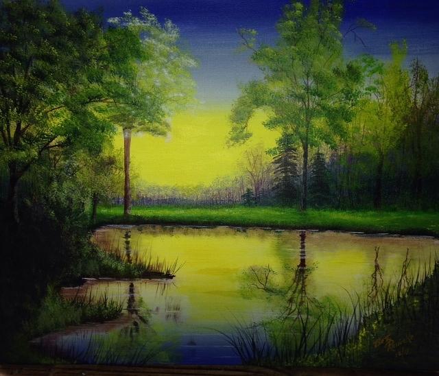 Lake View Painting by Betty Reineke - Fine Art America