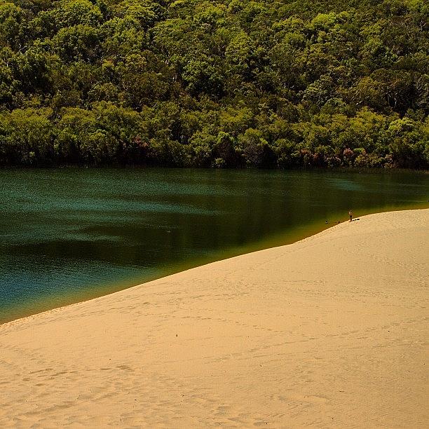 Eos Photograph - Lake Wabby, Fraser Island, Australia by Lana Houlihan