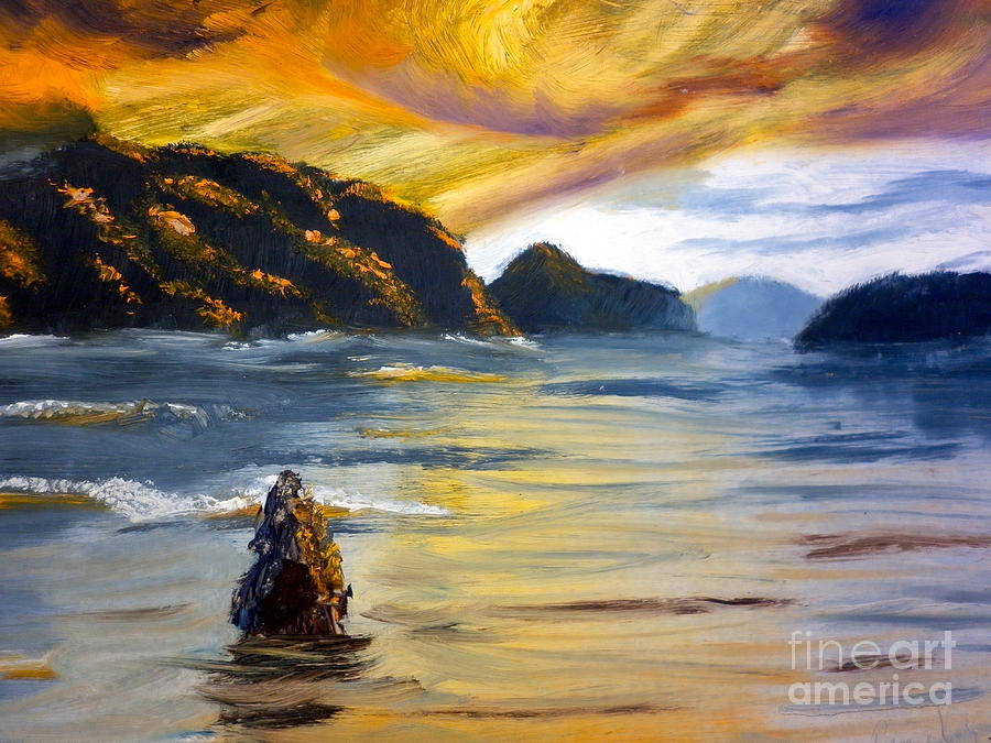 Lake Wahatipu Queenstown Nz Painting