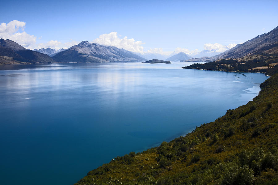 Lake Wakatipu and Mountains Photograph by Sally Weigand - Fine Art America